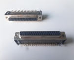 КУПЛУНГ D-SUB 37PIN ЖЕНСКИ за PCB под ъгъл 90гр. (платков монтаж), пластмасов