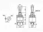 Цк ключ MTS-203 с три позиции, пластмасово капаче