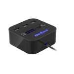 3-портов USB 2.0 хъб с четец на карти