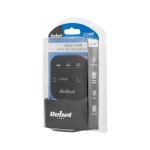 3-портов USB 2.0 хъб с четец на карти