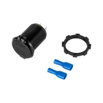 Зарядно за кола USB+USB тип C с Quick Charge, Power Delivery и волтметър