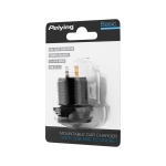 Зарядно за кола USB+USB тип C с Quick Charge, Power Delivery и волтметър