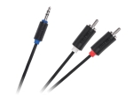 Аудио кабел стерео жак 3.5мм (мъжки) - 2 чинча (мъжки), 10m Cabletech