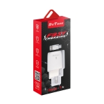 Мрежово зарядно устройство DeTech DE-32QCi, 18W, с Lightning кабел, 2xUSB