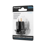 USB + USB Type C зарядно за кола с функция Quick Charge, Power Delivery и волтметър 63W