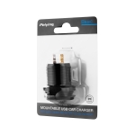 2xUSB зарядно за кола с Quick Charge функция и измервател на напрежение