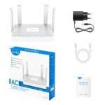 Безжичен рутер CUDY WR1300E, двубандов AC1200, 300+867 MBPS, 3XGIGABIT,бял