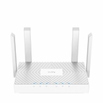Безжичен рутер CUDY WR1300E, двубандов AC1200, 300+867 MBPS, 3XGIGABIT,бял