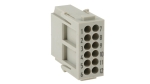 09140123001 HARTING Конектор HDC модул, мъжки, Han-Modular® PIN12, без контакти
