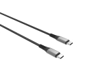Кабел за зареждане Power Delivery (PD) USB Type-C към USB Type-C дължина 1m. Черен