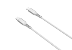 Кабел за зареждане Power Delivery (PD) USB-C към USB-C 5A E-Marker чип, 1.5м Бял