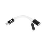 USB Type C адаптер - Jack 3.5 букса + USB Type C стерео букса 15см REBEL