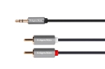 Кабел 3.5 мъжки стерео  жак  - 2RCA, 5m Kruger&Matz Basic