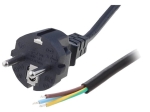 Захранващ кабел H05VV-F 3Х1.00кв.мм. 2.2 метра с щепсел CEE 7/7 (E/F)