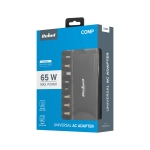 Rebel универсално захранване за лаптоп с 10 накрайника 18.5-20V 65W