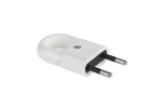 Щепсел 2P с ухо бял 10A 250V WTP2C-2