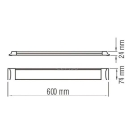 052-005-0060 ДИОДНО ТЯЛО SMD LED 60СМ 27W 6400K IP20 TETRA/SQ-27