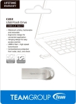 Flash drive (Флаш-памет) TEAM GROUP C222, 32GB, USB 3.2, сребриста