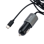 Зарядно за телефон YOURZ CS03 2400 mA 12V/24V, Златист + Type C cable