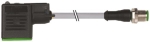 MURR 7000-40961-0260200 M12 male 0° A-cod. / MSUD valve plug BI-11mm