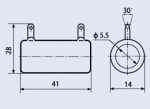 Резистор жичен ПЭВ-10W 20 ohm ±5%