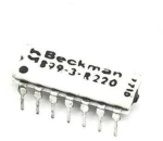 Резисторна матрица 899-3-R220 BECKMAN, DIP14, 7x220 ohm