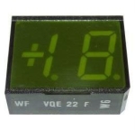 7-СЕГМЕНТНА СВЕТОДИОДНА ИНДИКАЦИЯ VQE22F зелена 1 1/2