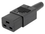 Захранваща букса, женски щепсел за кабел 16A 250V AC IEC 60320 SCHURTER