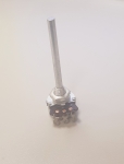 Потенциометър 2.2K 0.25W моно /линеен/ ос D4mm L50mm