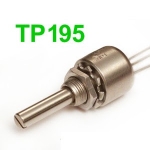 Потенциометър 1K TESLA TP195 32E 1K0/N моно /линеен/ ос D6mm L32mm, THT