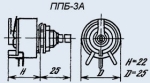 Потенциометър жичен порцелан ППБ-3А 22 ohm 3W ±5 %