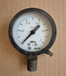 Манометър 0-1MPa радиален М12 ф60 кл.4