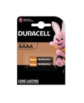 Алкална батерия DURACELL 1.5V AAAA LR61- 2бр