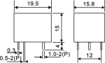 Реле LEG-24 10A, бобина 24V DC, контакти SPDT
