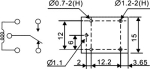 Реле LEG-24 10A, бобина 24V DC, контакти SPDT