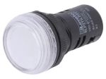 LED Индикатор 24V AC/AC, ф22mm бял 8LP2TILB8  Lovato