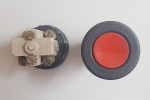 Бутон, червен, 2 позиции, без задържане, NC+NO 500V 2.5A