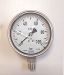 Манометър EN 837-1 WIKA 0-100bar M20 ф100мм кл.1