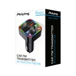 FM Трансмитер Peiying, Bluetooth, 2xUSB-A Quick Charge  5V/3A