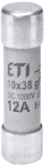Предпазител 1000V DC за фотоволтаични панели ETI POLAM 002625106 CH 10x38mm gPV 12А