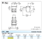 КЛЕМА CTF030M5 3pin pitch 5.08mm SAURO