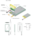 Акумулаторна батерия Li-Po 3,7V 2500mAh AKY0156