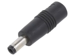 DC преходник / адаптер, прав, Вх 5.5/2.1 Изх 5.5/2.5mm