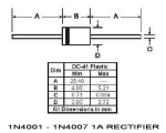 1N4002 SI-D 200V 1A Диод