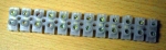 КЛЕМА ПЛАСТМАСОВА TBS-10A (PE) U-тип 12пол