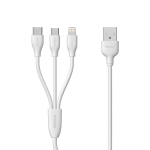 Кабел USB A мъжки към Apple Lightning + USB Type-C + Micro USB (три в едно), 1м