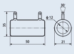 Резистор жичен ПЭВ-25 25W 51 ohm керамичен